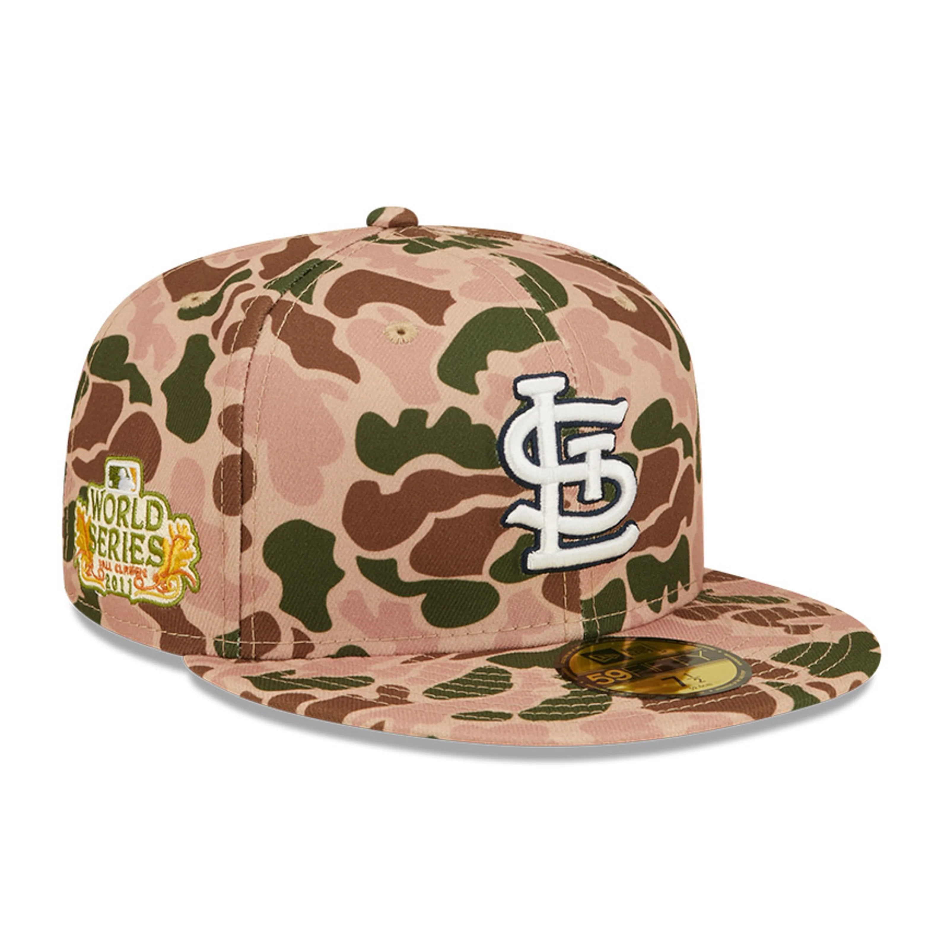New Era St Louis Cardinals 2011 World Series Side Patch Duck Camo 59FIFTY Fitted Hat