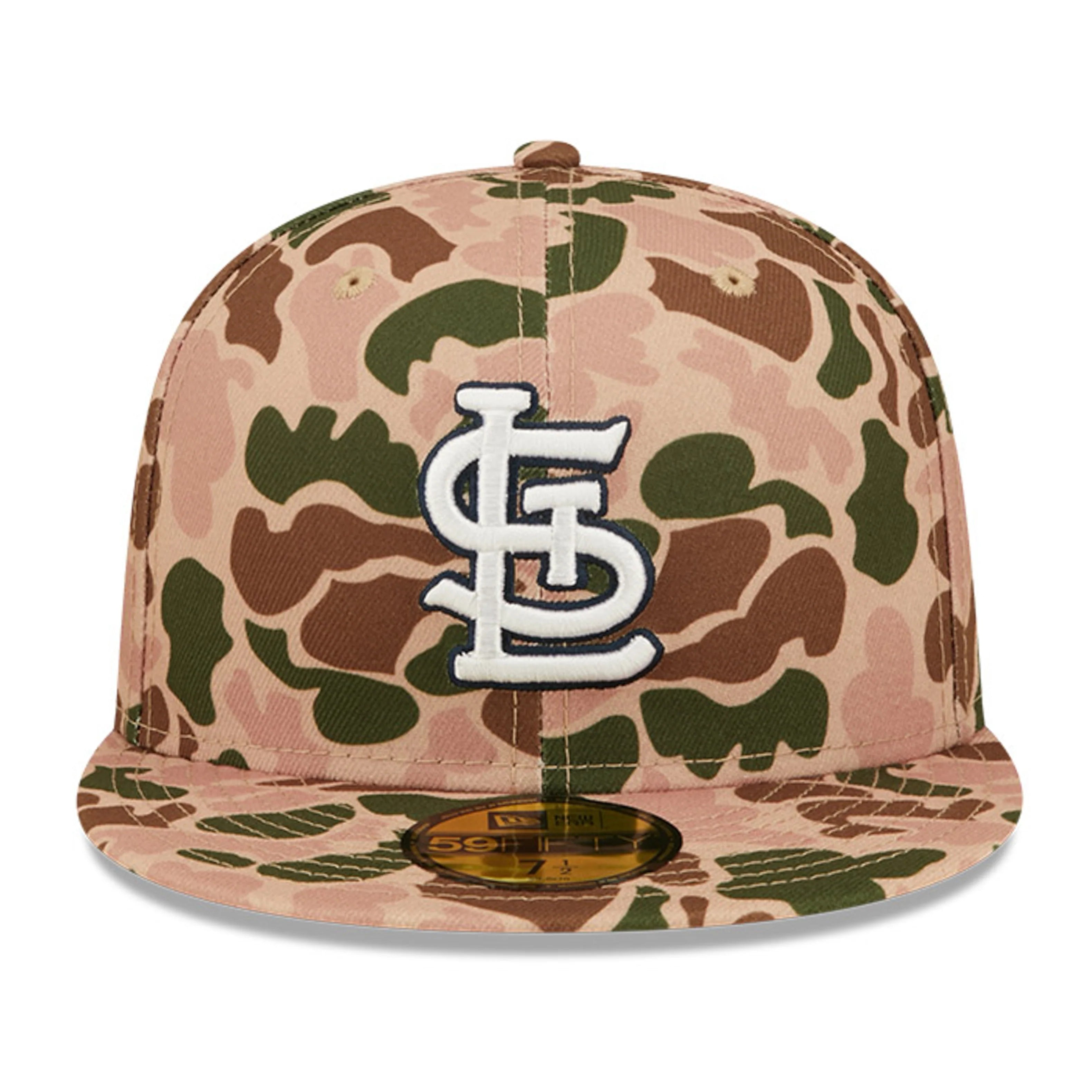New Era St Louis Cardinals 2011 World Series Side Patch Duck Camo 59FIFTY Fitted Hat