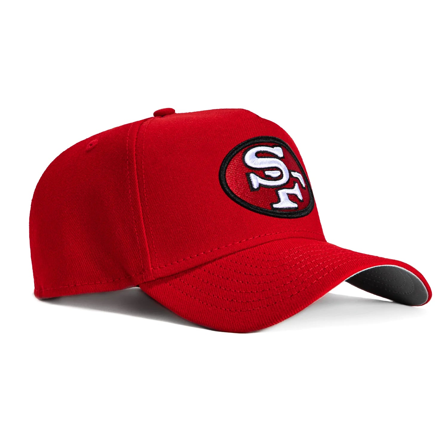 New Era San Francisco 49ers A-Frame 9FORTY Adjustable Snapback Hat-Red