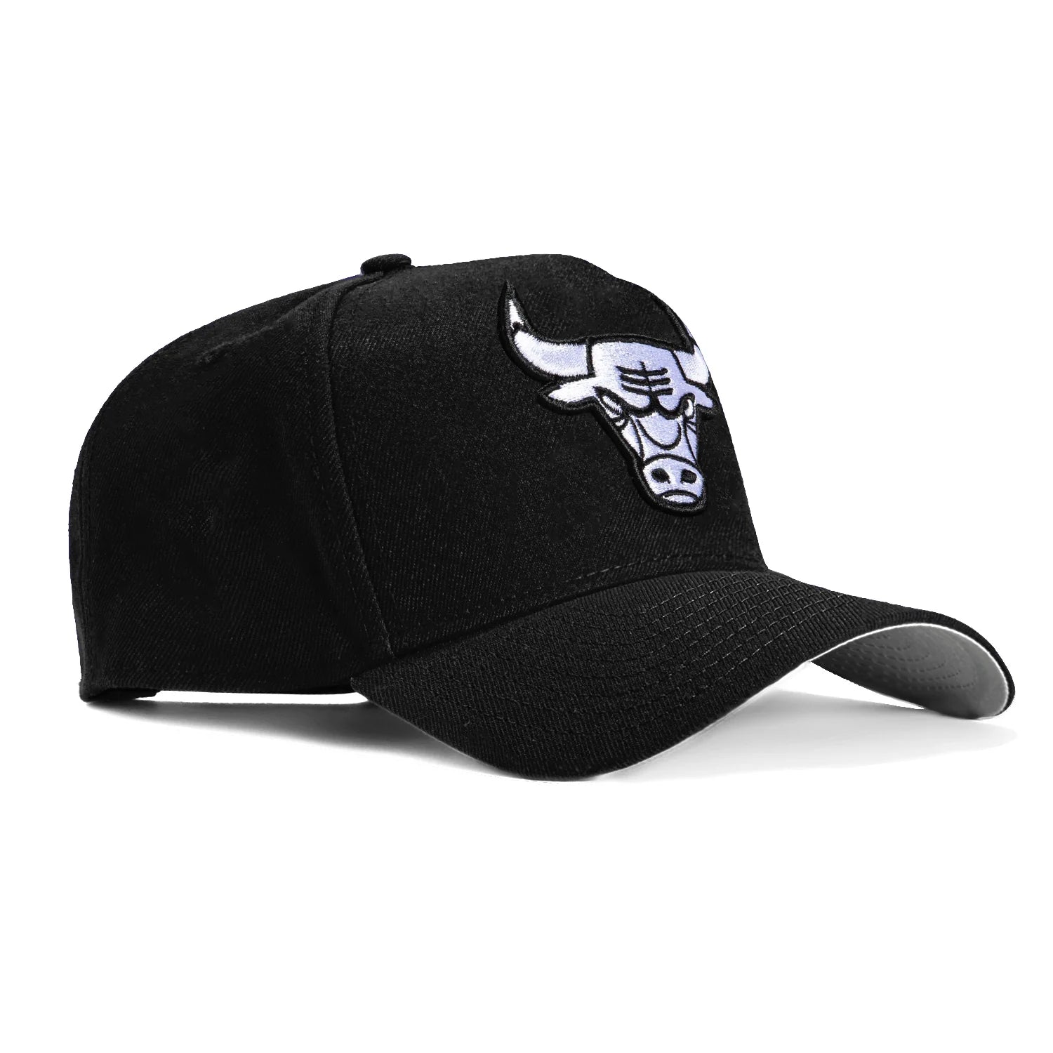 New Era Chicago Bulls A-Frame 9FORTY Adjustable Snapback Hat-Black/White