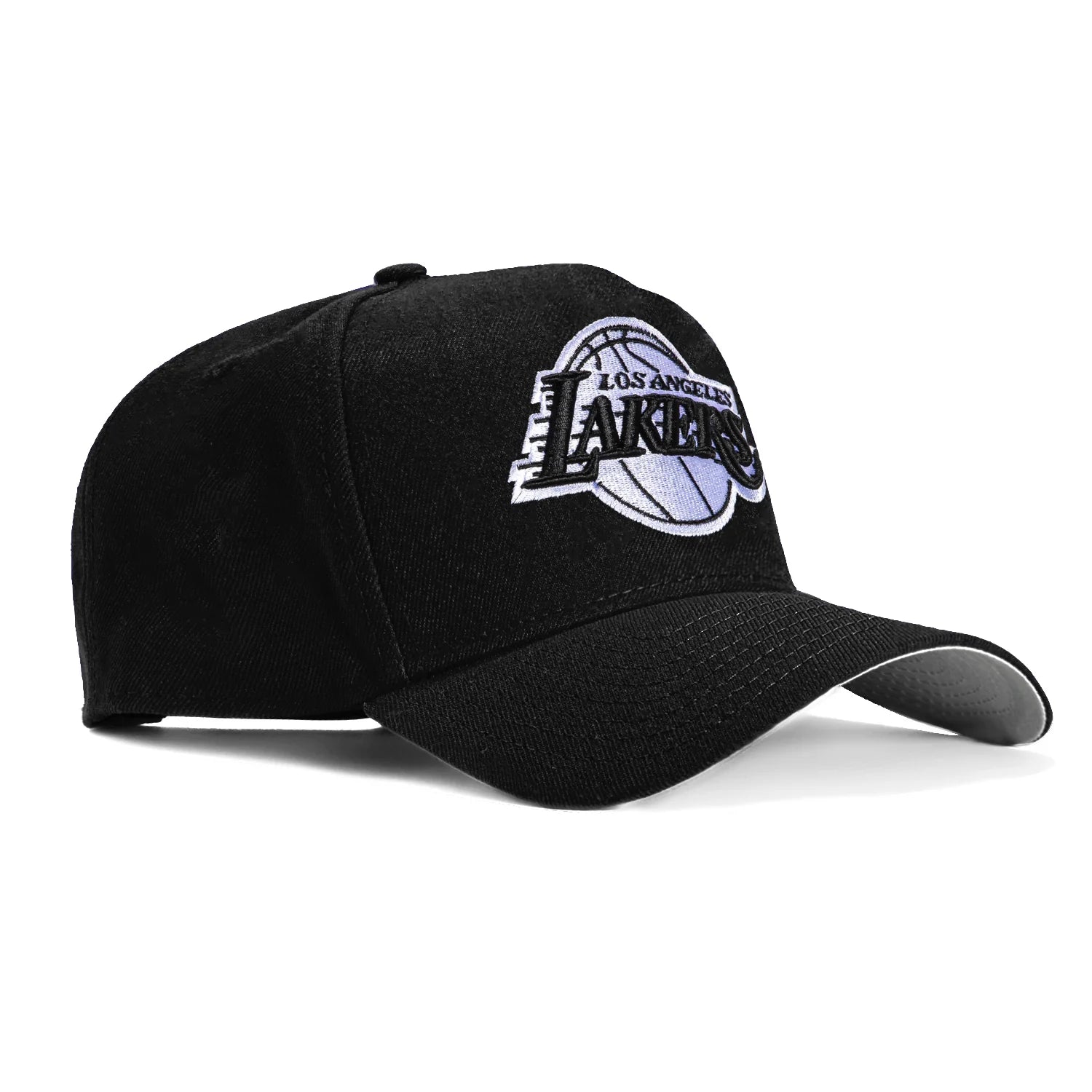 New Era Los Angeles Lakers A-Frame 9FORTY Adjustable Hat-Black/White