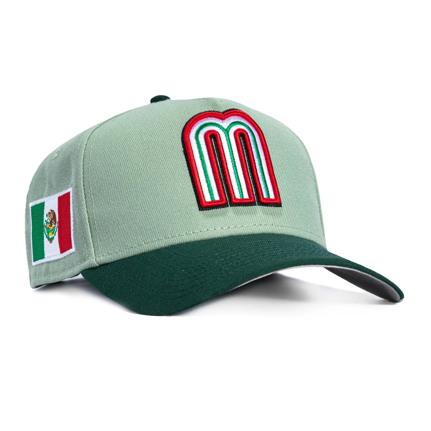 New Era Mexico WBC 9FORTY A-Frame Snapback Hat- Everest Green