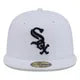 New Era Chicago White Sox Color Basic 59FIFTY Fitted Hat - White/Black