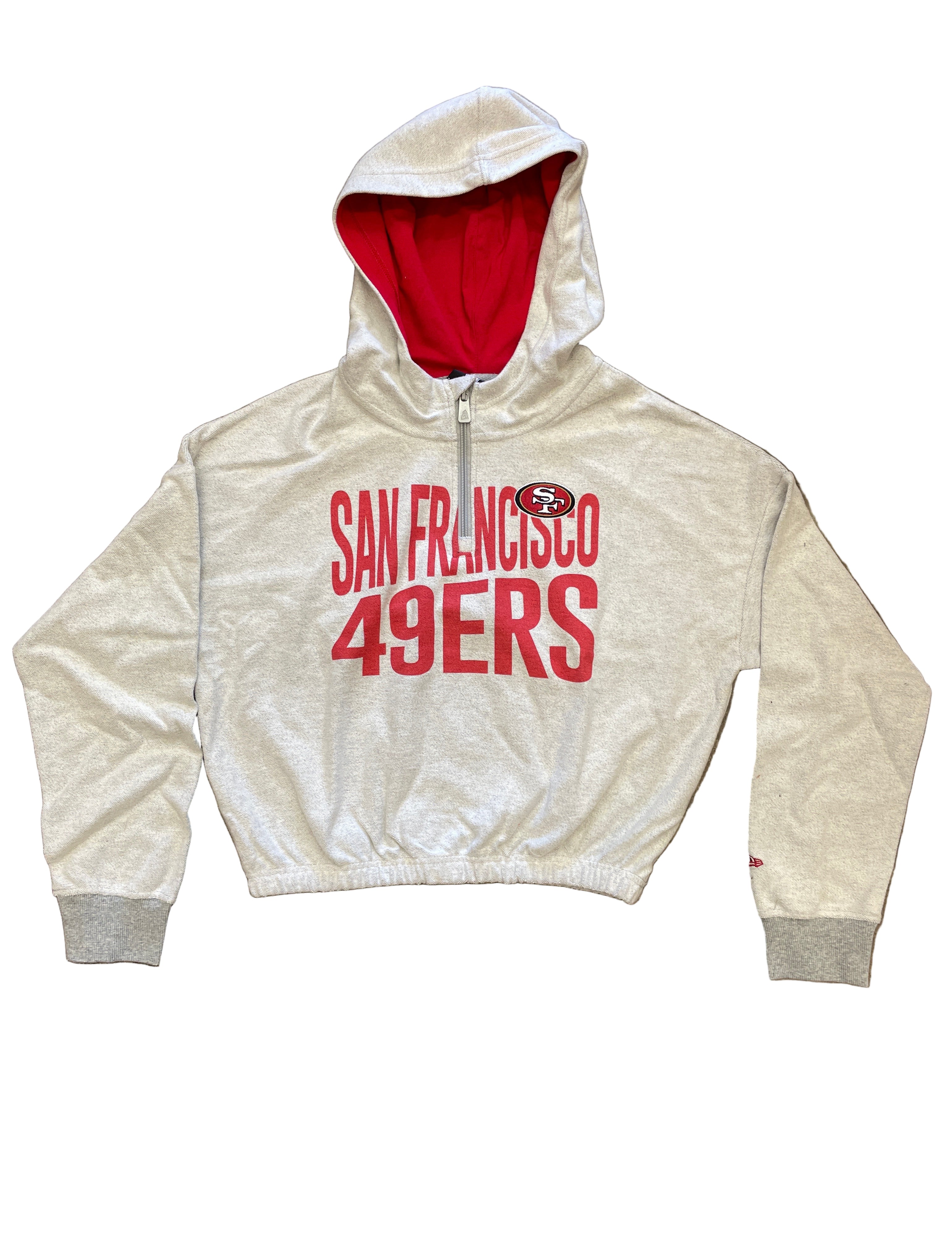New Era Women's San Francisco 49ers Cropped Hoodie Jacket