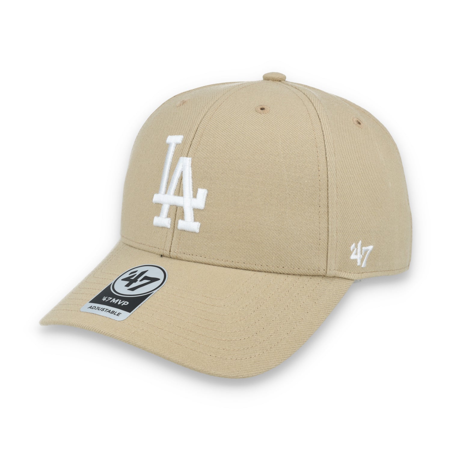 '47 BRAND LOS ANGELES DODGERS '47 MVP ADJUSTABLE HAT-Khaki