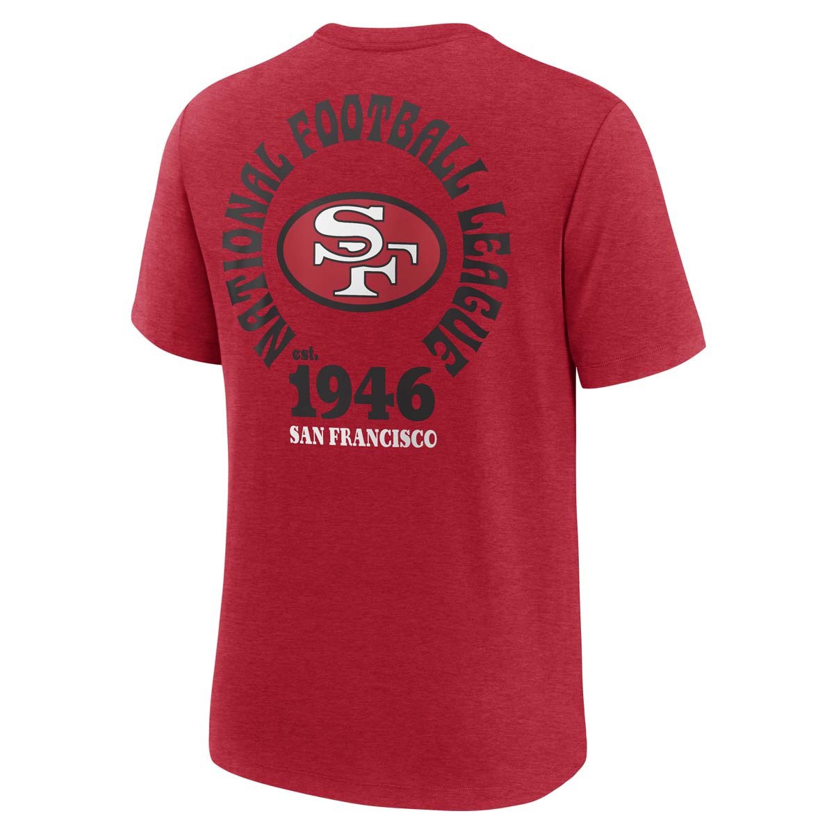 Nike Men's San Francisco 49ers Lock Up Tri Blend T-Shirt - Red