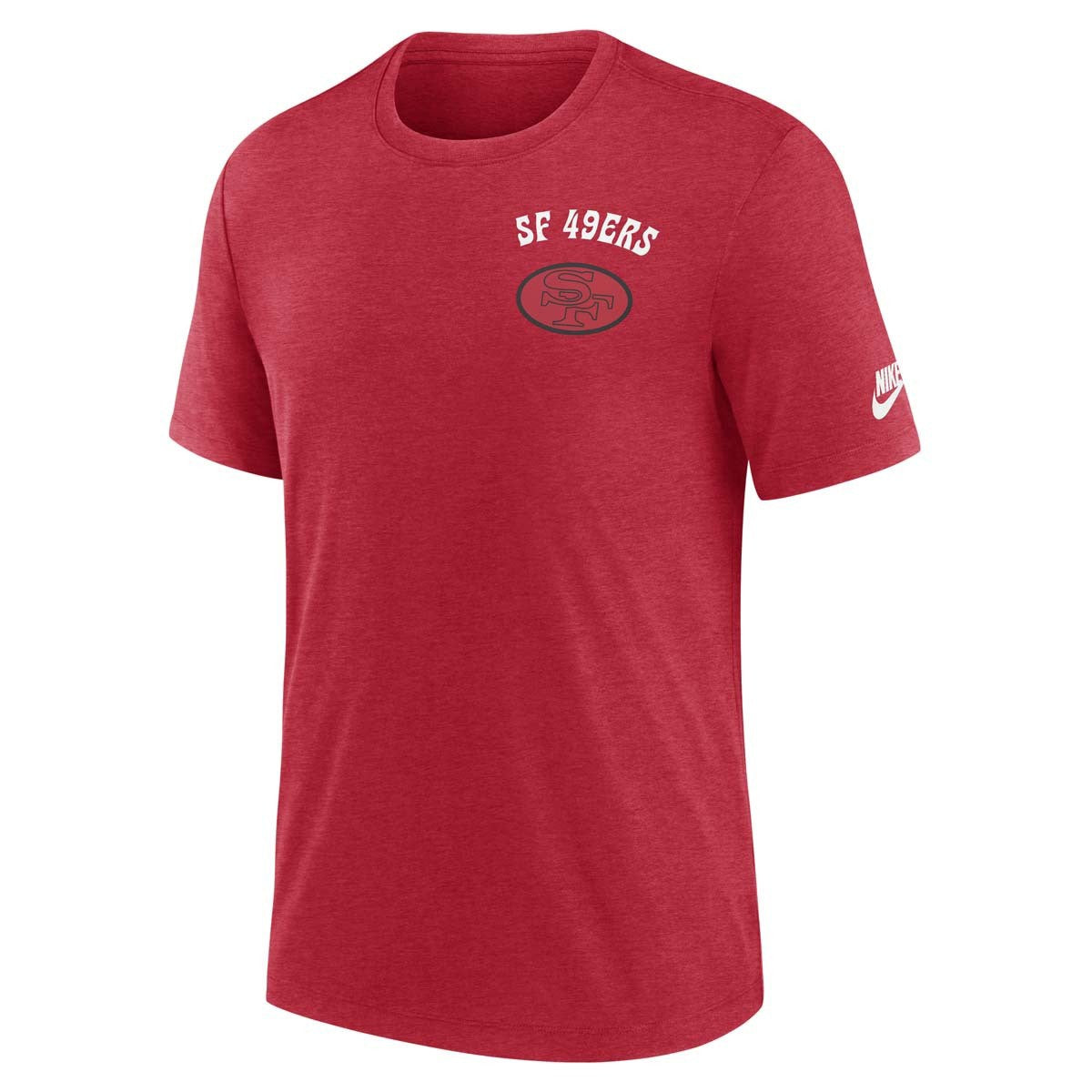 Nike Men's San Francisco 49ers Lock Up Tri Blend T-Shirt - Red