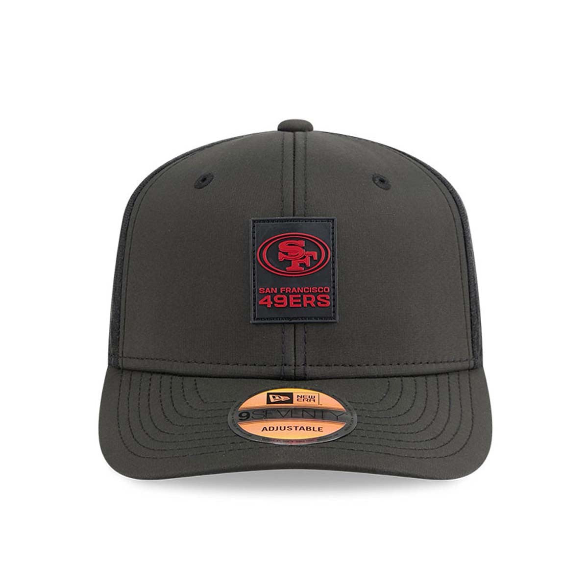 New Era San Francisco 49ers On-Field Performance 9SEVENTY Stretch -Snap Adjustable Hat-Black