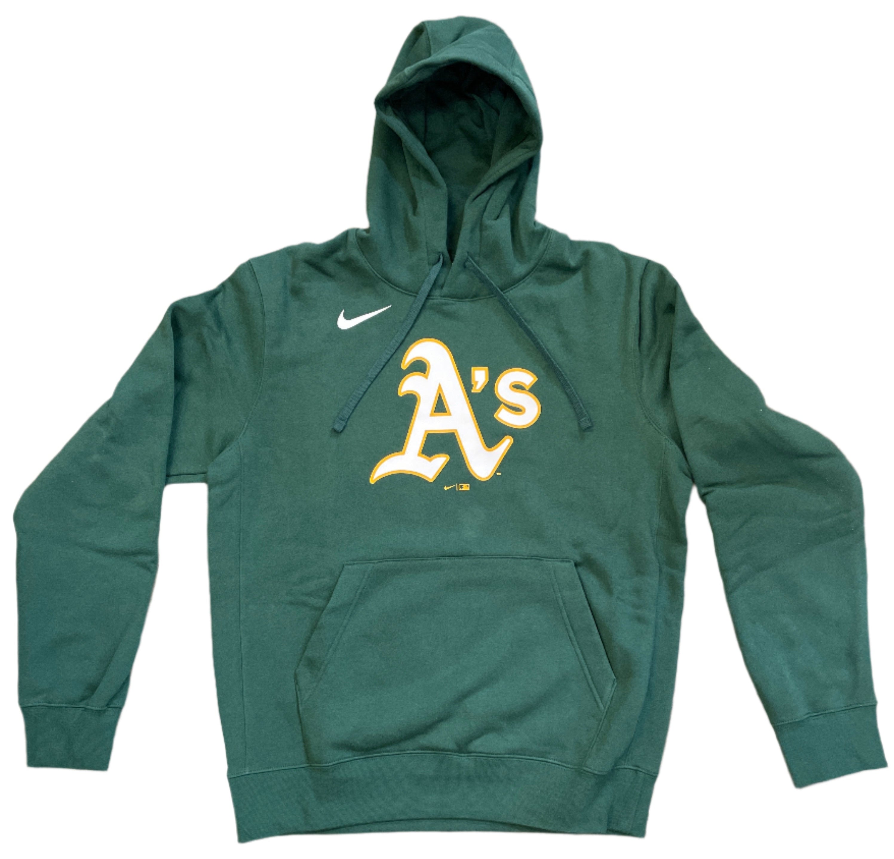 Nike Oakland Athletics Logo Hoodie-Pro Green