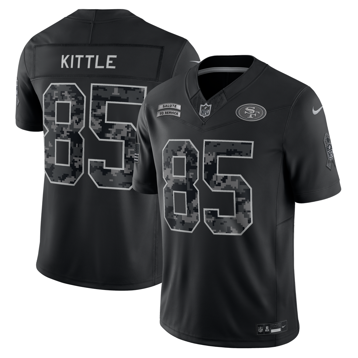 Nike San Francisco 49ers George Kittle 2026 Salute to Service Stitched Limited Jersey