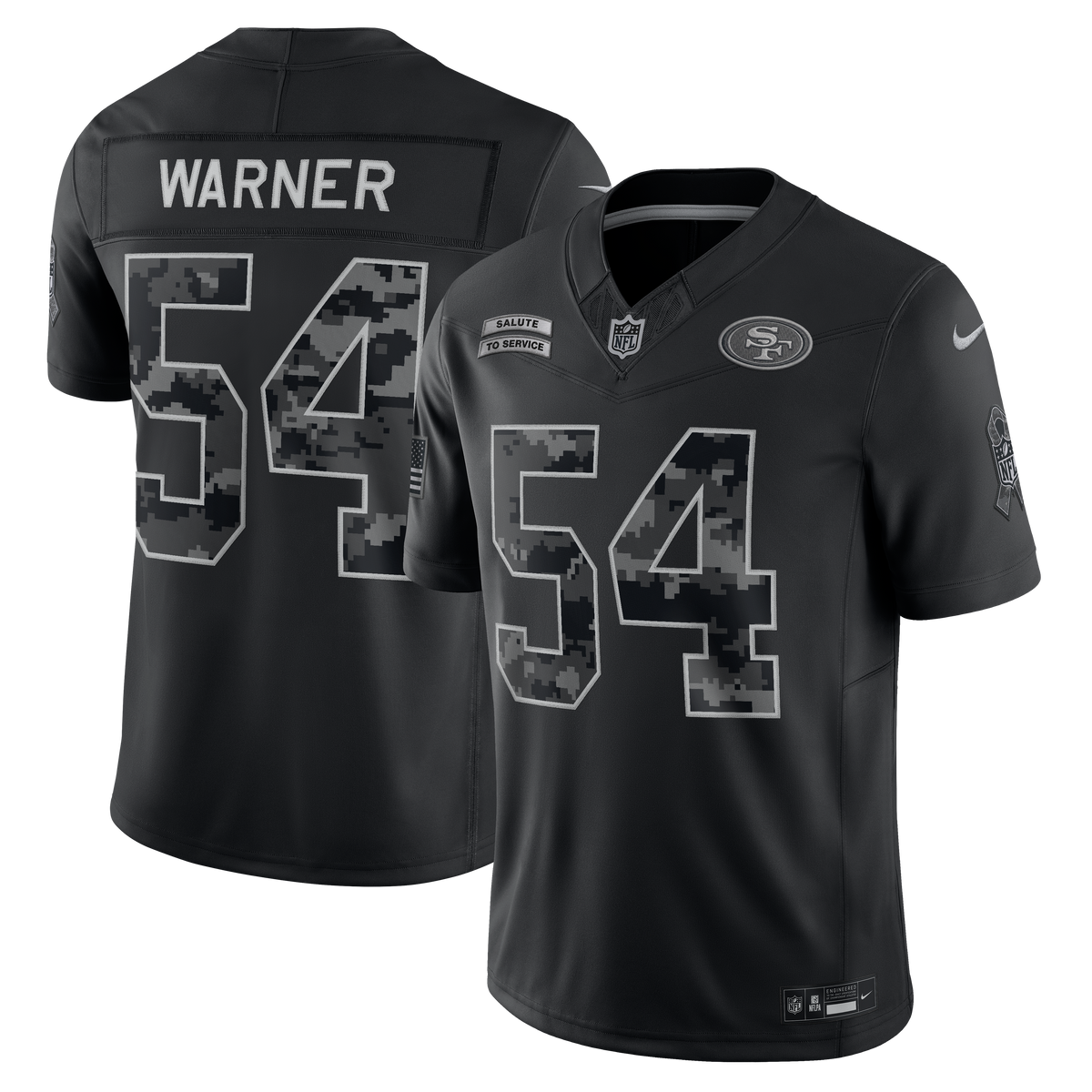 Nike San Francisco 49ers Fred Warner 2026 Salute to Service Stitched Limited Jersey