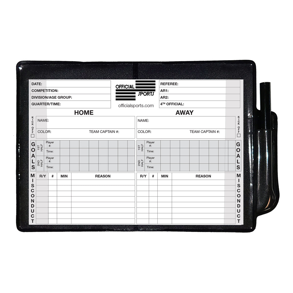 Official Sports Data Wallet W/Pencil