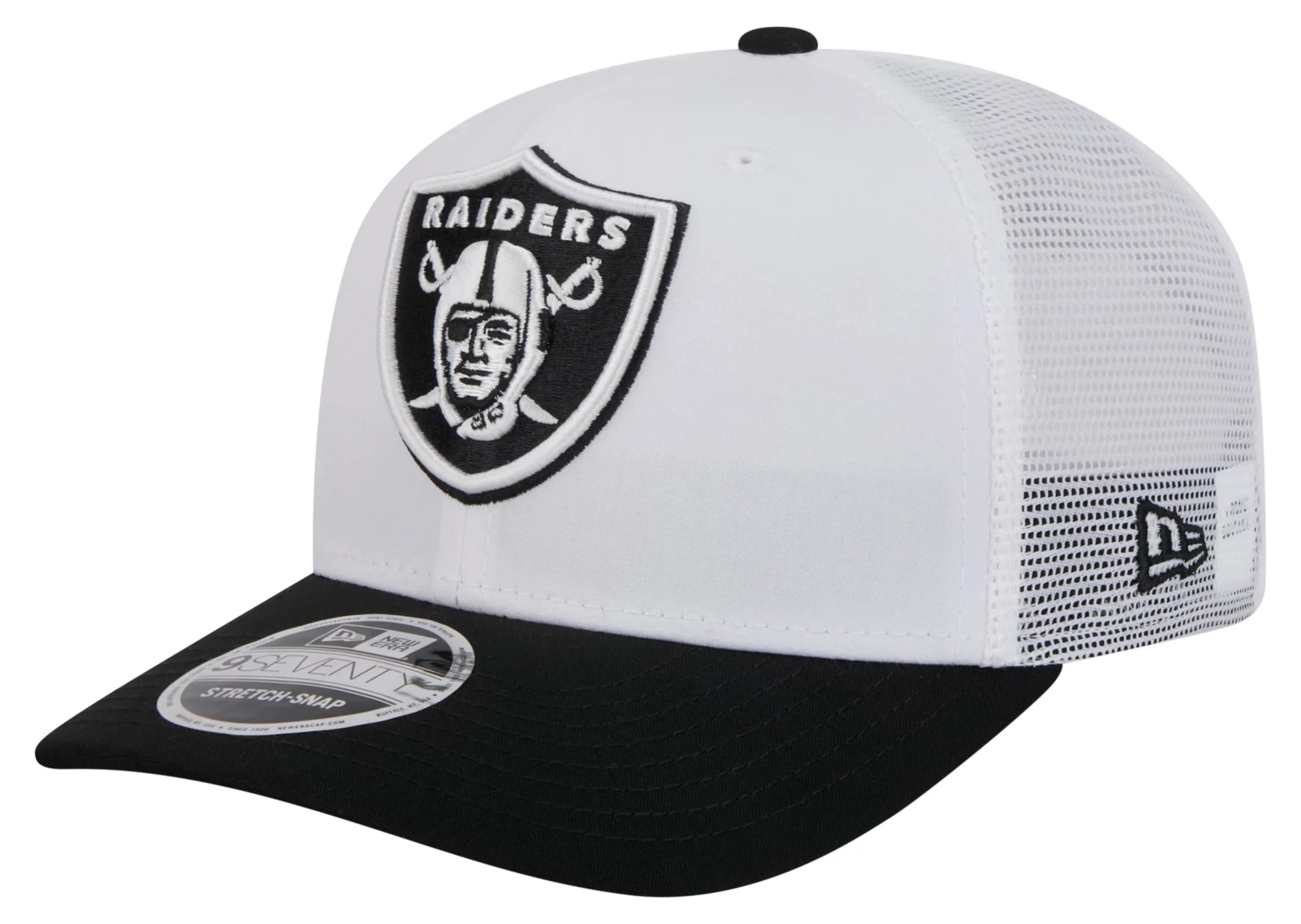 New Era Las Vegas Raiders 2024 Training Camp 9Seventy Adjustable Hat - White