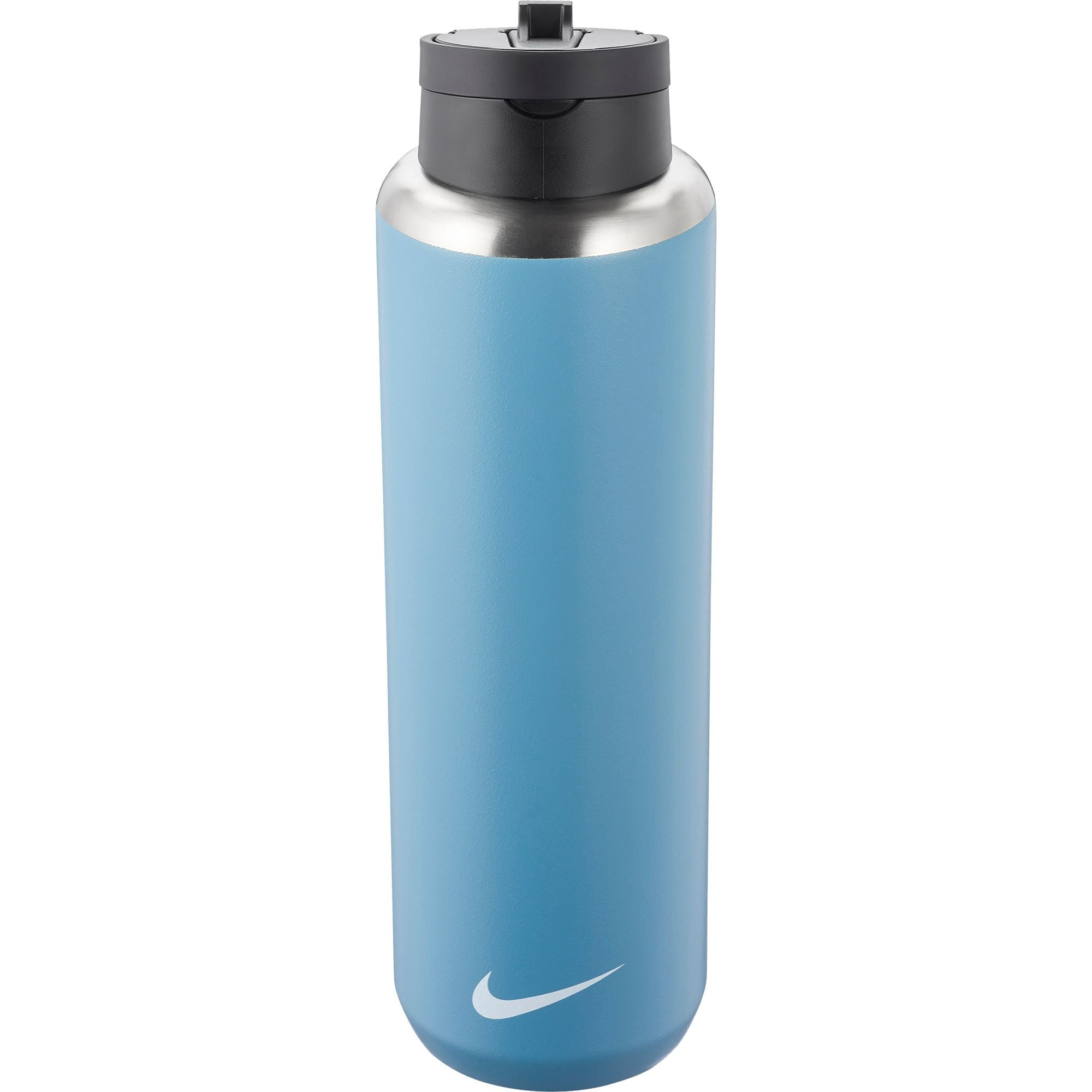 Nike Recharge Stainless Steel Straw Bottle (32 oz)-Cerulean/Black/White
