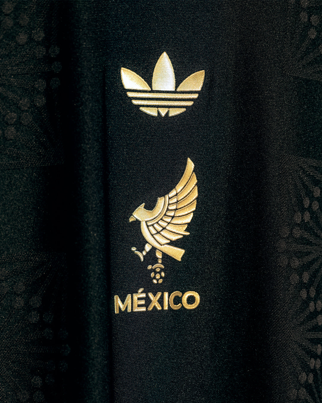 Adidas Men's Mexico FMF Authentic Jersey 2025- Black/Gold