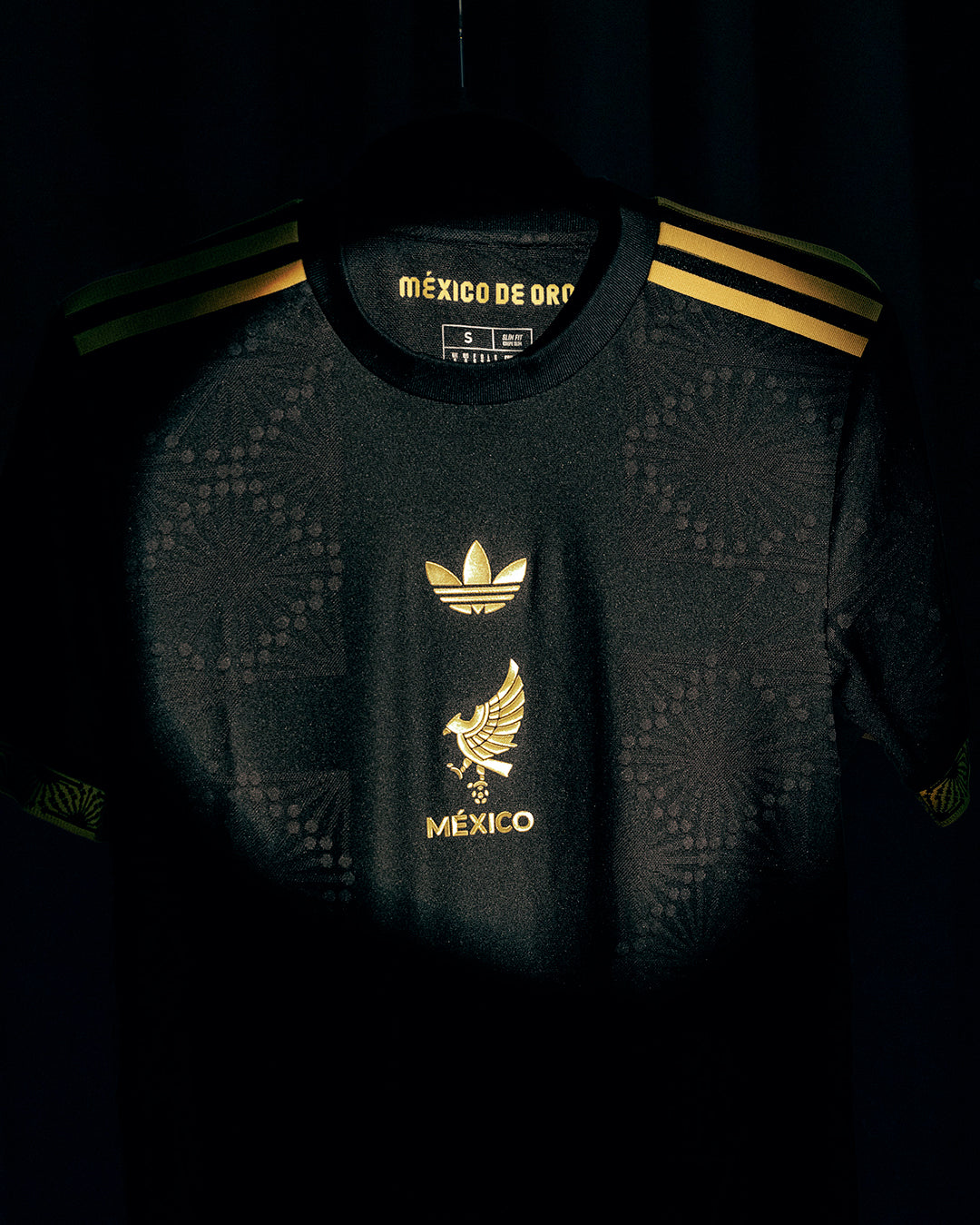 Adidas Men's Mexico FMF Authentic Jersey 2025- Black/Gold