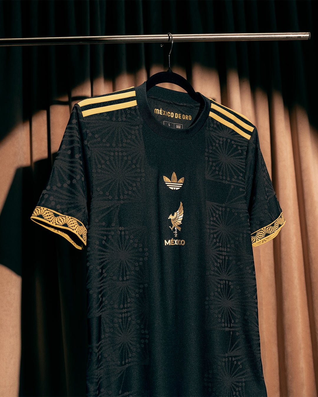 Adidas Men's Mexico FMF Authentic Jersey 2025- Black/Gold