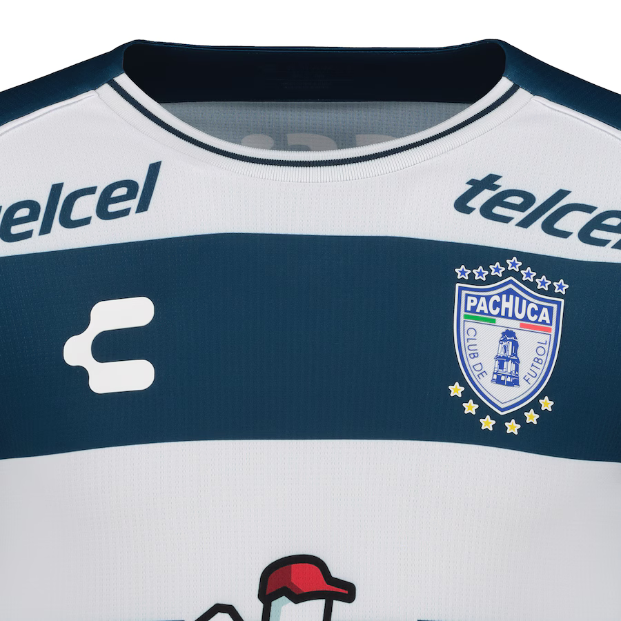 Charly C.F. Pachuca Home Authentic Jersey 24/25 – Navy/White