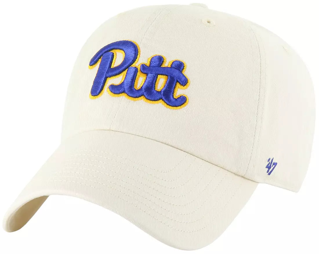 Men's New Era Pittsburgh Panthers Classic 2.0 9TWENTY Adjustable Hat-Cream