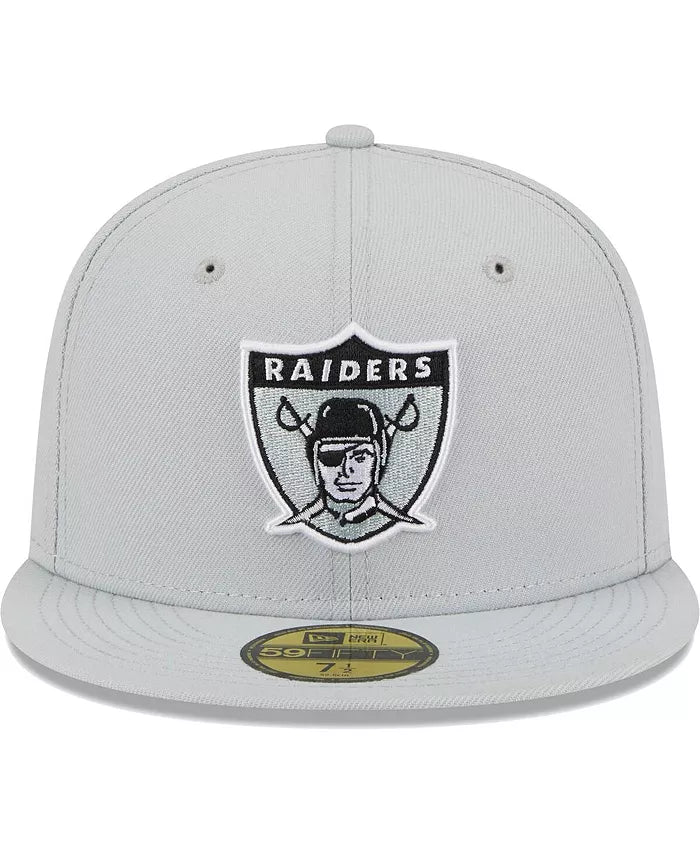 New Era Las Vegas Raiders Basic 59FIFTY Fitted Hat-Grey