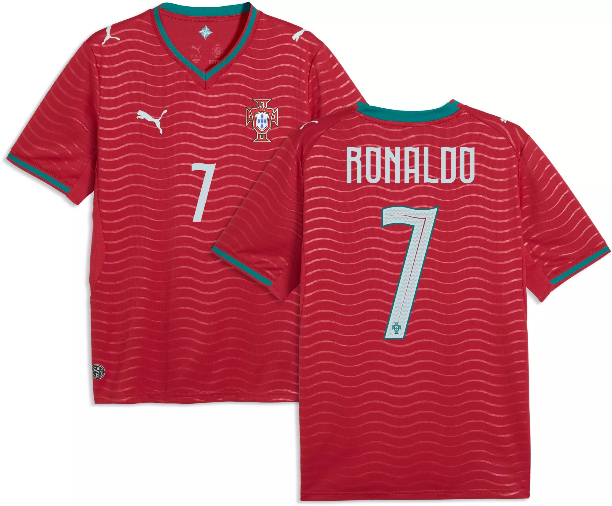 Puma Men's "Cristiano Ronaldo"Portugal Replica Stadium Home Soccer Jersey 2026