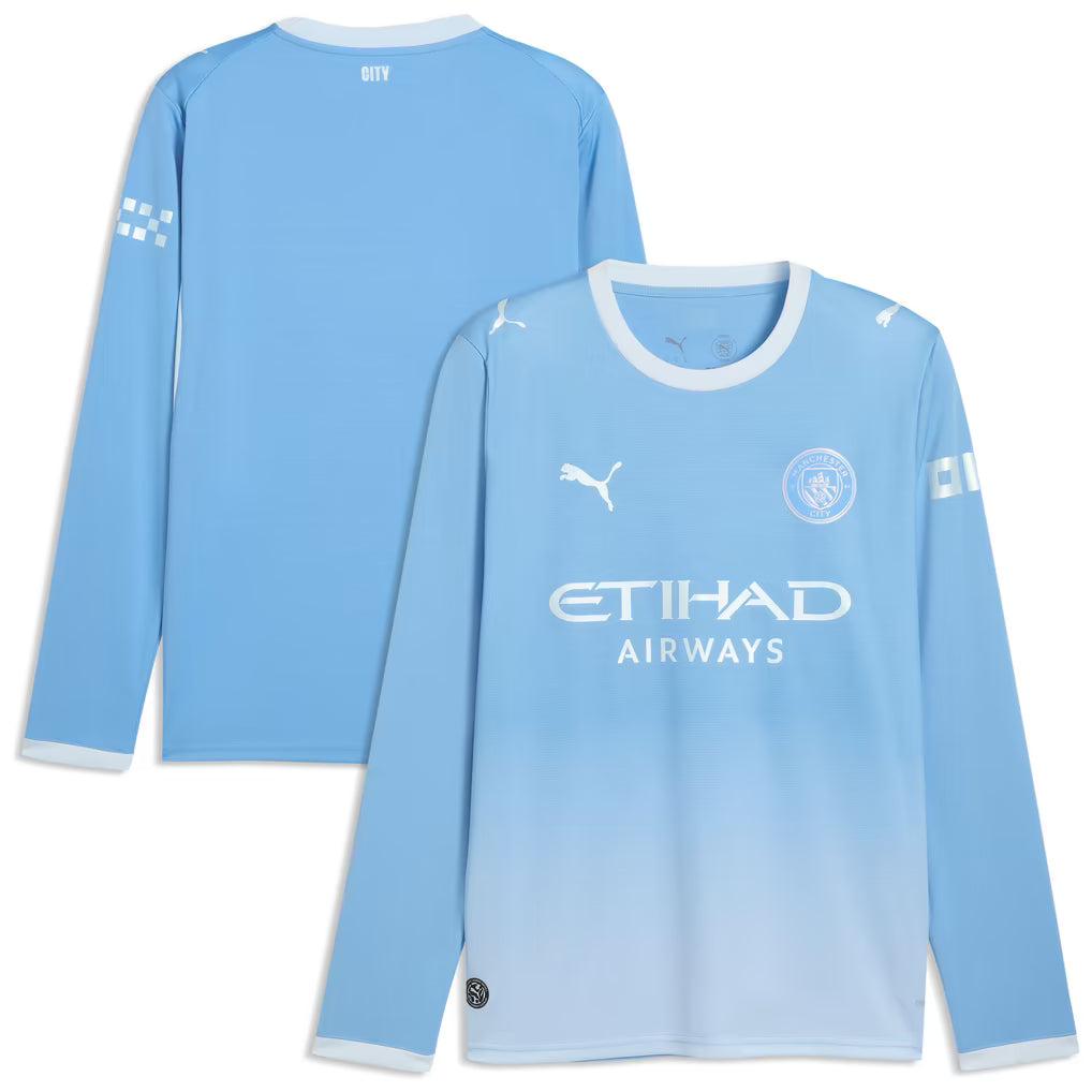 Puma Men's Manchester City FC Home Long Sleeve Stadium Jersey 26/27
