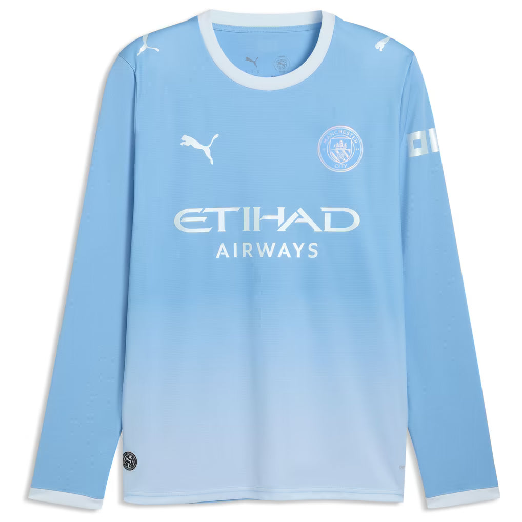 Puma Men's Manchester City FC Home Long Sleeve Stadium Jersey 26/27