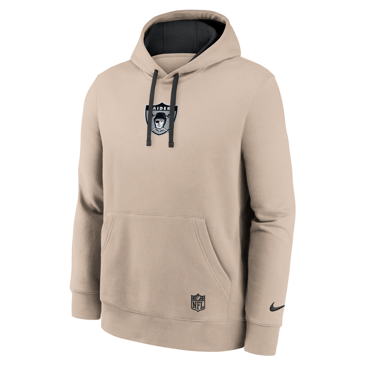 Nike Las Vegas Raiders Rewind Club Hoodie-Sand
