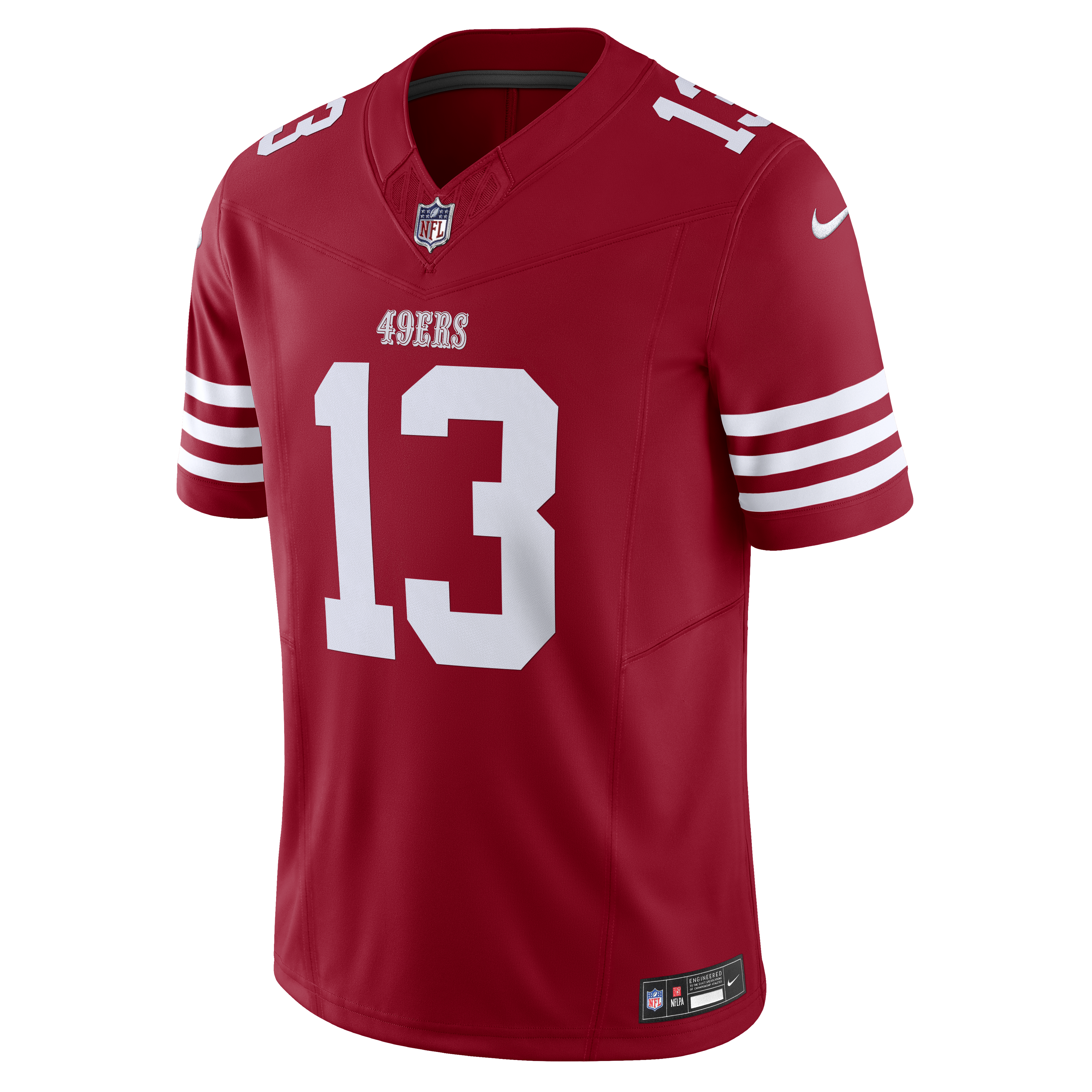 Nike Men's San Francisco 49ers Purdy #13 Limited Jersey–Gym Red