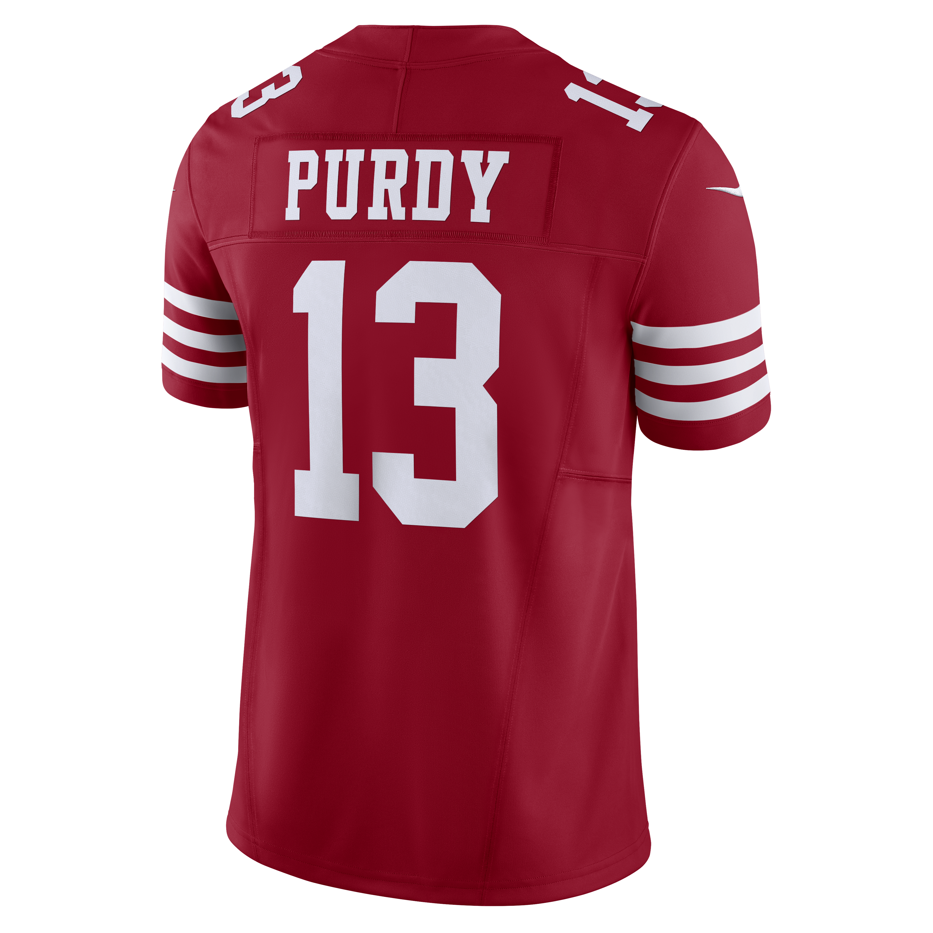 Nike Men's San Francisco 49ers Purdy #13 Limited Jersey–Gym Red