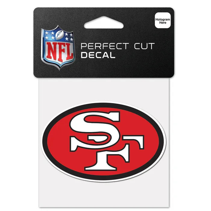 San Francisco 49ers classic logo Perfect Cut Color Decal 4"x4"