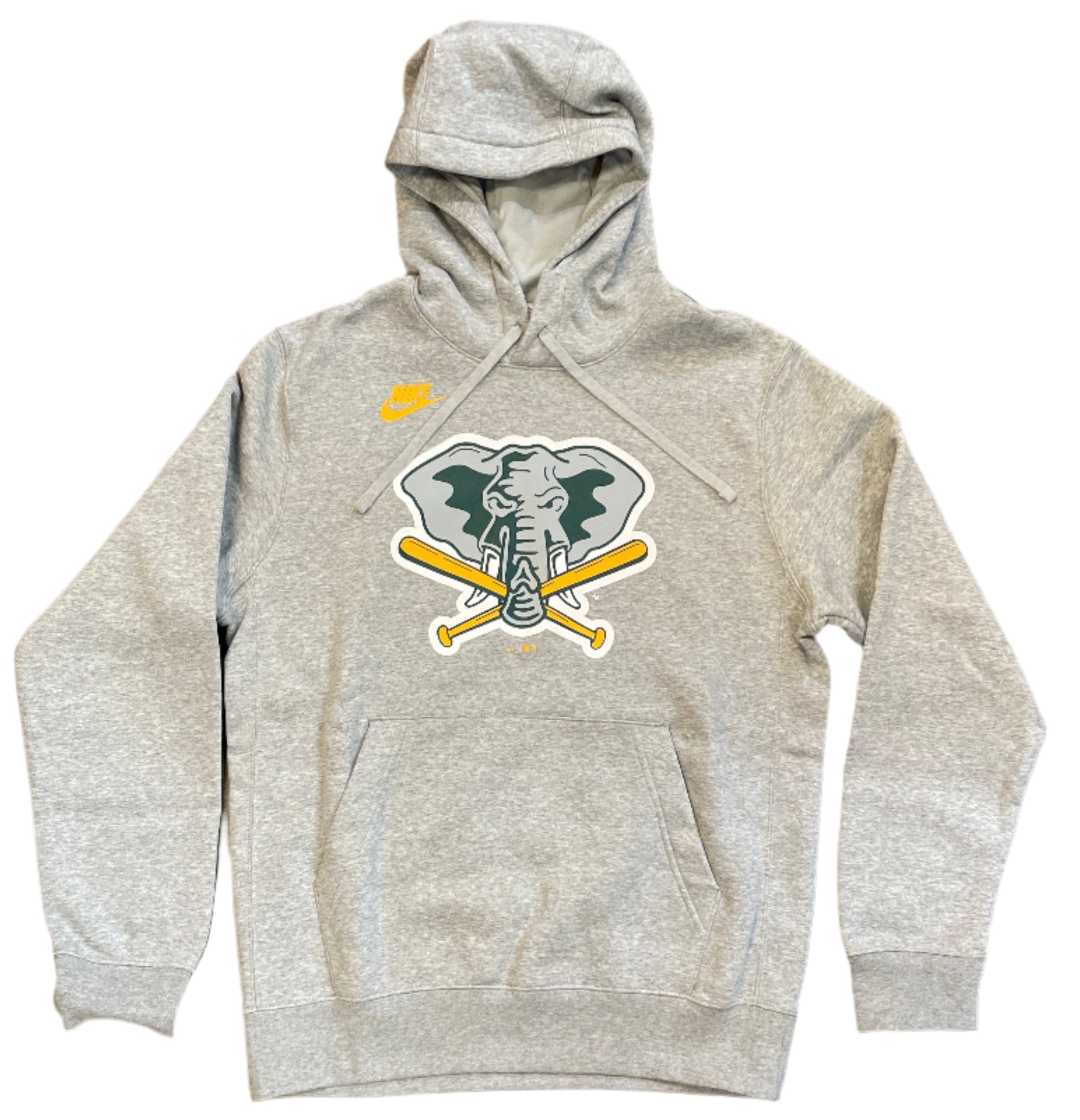 Nike Oakland Athletics Cooperstown Hoodie-Heather Gray