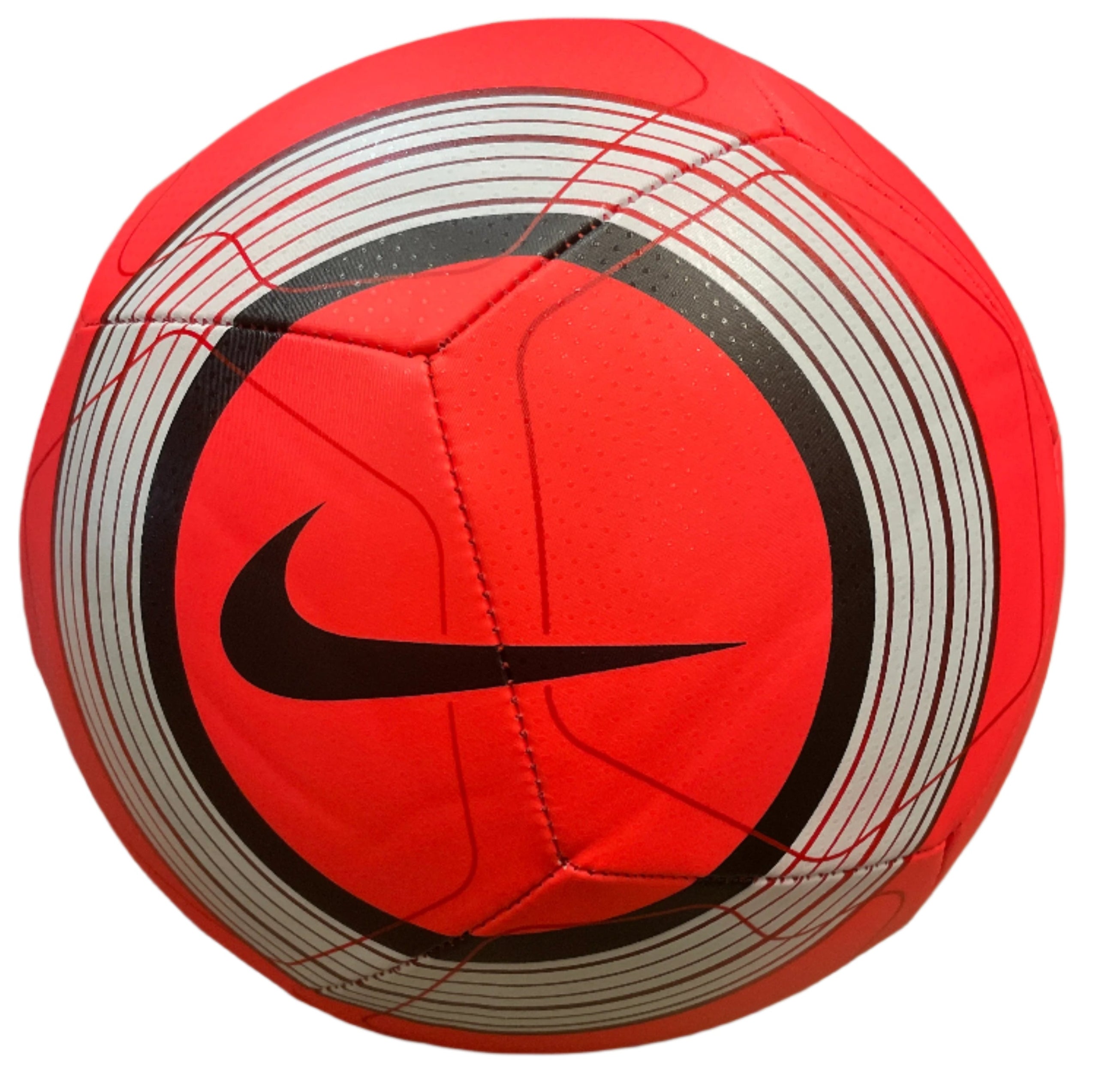 Nike Pitch Soccer Ball-Bright Crimson/White/Black