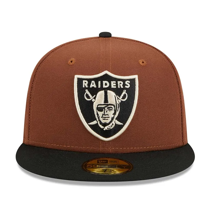 New Era Las Vegas Raiders Harvest 50th Anniversary Side Patch 59fifty Fitted Hat- Brown