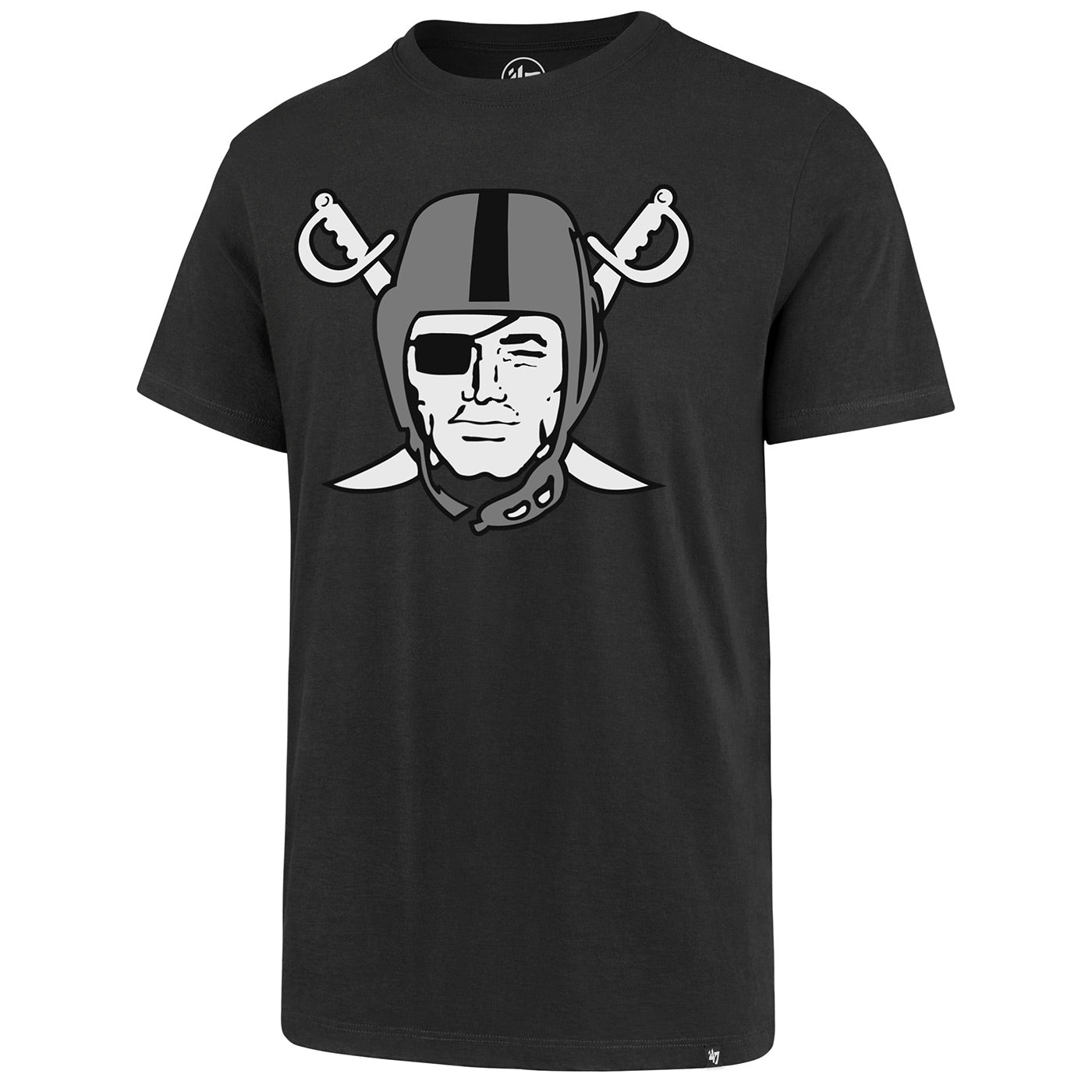 '47 Brand Men's Las Vegas Raiders Shield Logo T-Shirt - Charcoal