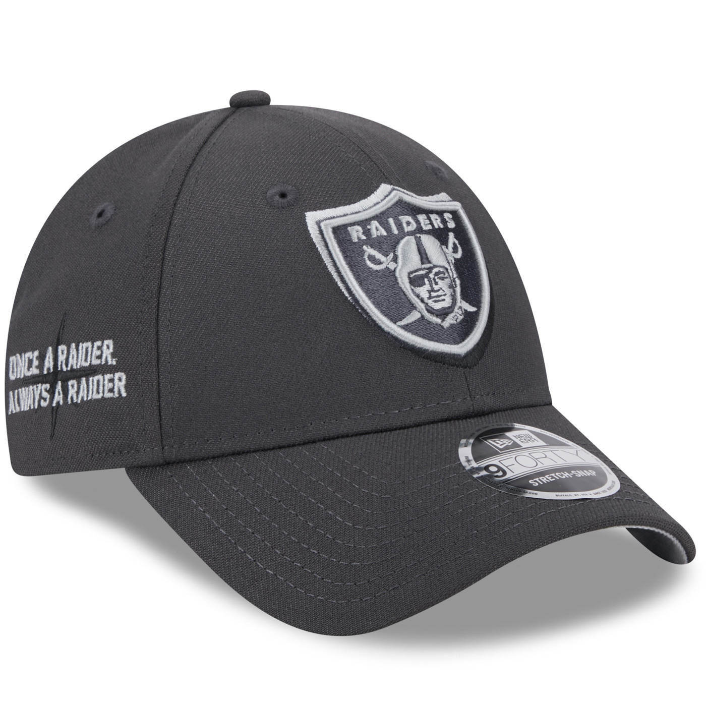 New Era Las Vegas Raiders 2024 NFL Draft On Stage 9FORTY Stretch-Snap Hat