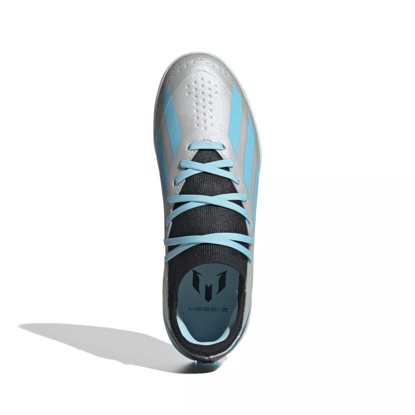 Adidas JR X Crazyfast Messi.3 IN-Silver Met./Bliss Blue/Core Black