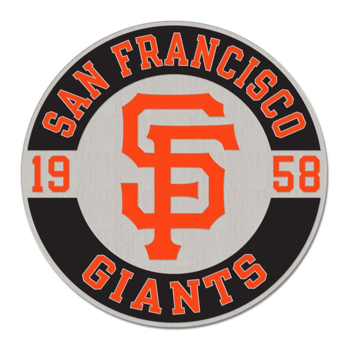 San Francisco Giants Circle Established Enamel Pin Jewelry Card