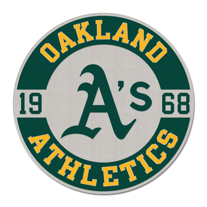 Oakland Athletics Circle Established Enamel Pin Jewelry Card