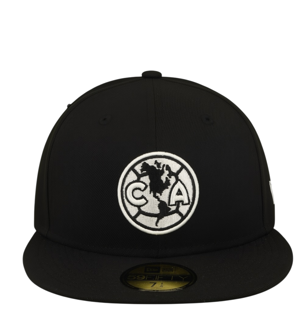 New Era Club America Black and White 59FIFTY Fitted Hat