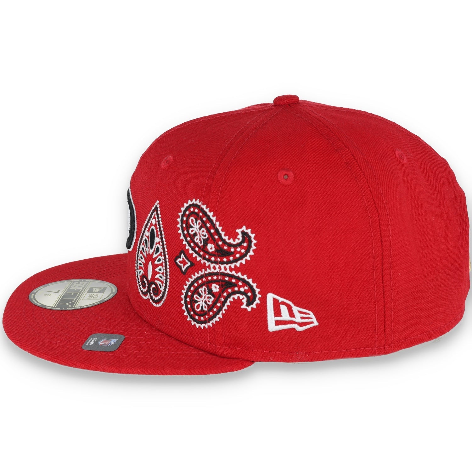 New Era San Francisco 49ers Paisley Elements 59FIFTY Fitted Hat-Red-
