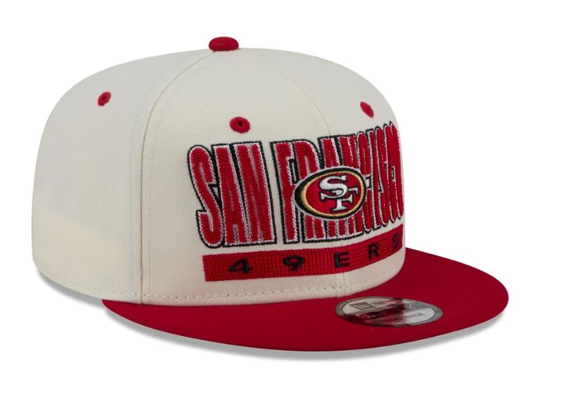 New Era San Francisco 49ers Classic Stacked Chrome  9FIFTY Snapback Hat