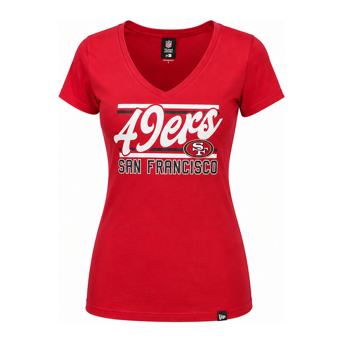 New Era Women's San Francisco 49ers T-Shirt- Red