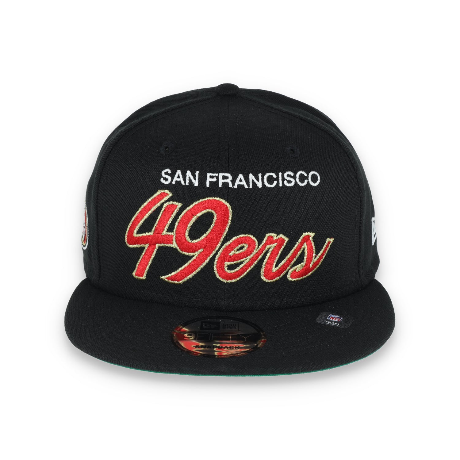 NEW ERA SAN FRANCISCO 49ERS SCRIPT 9FIFTY SNAPBACK-BLACK