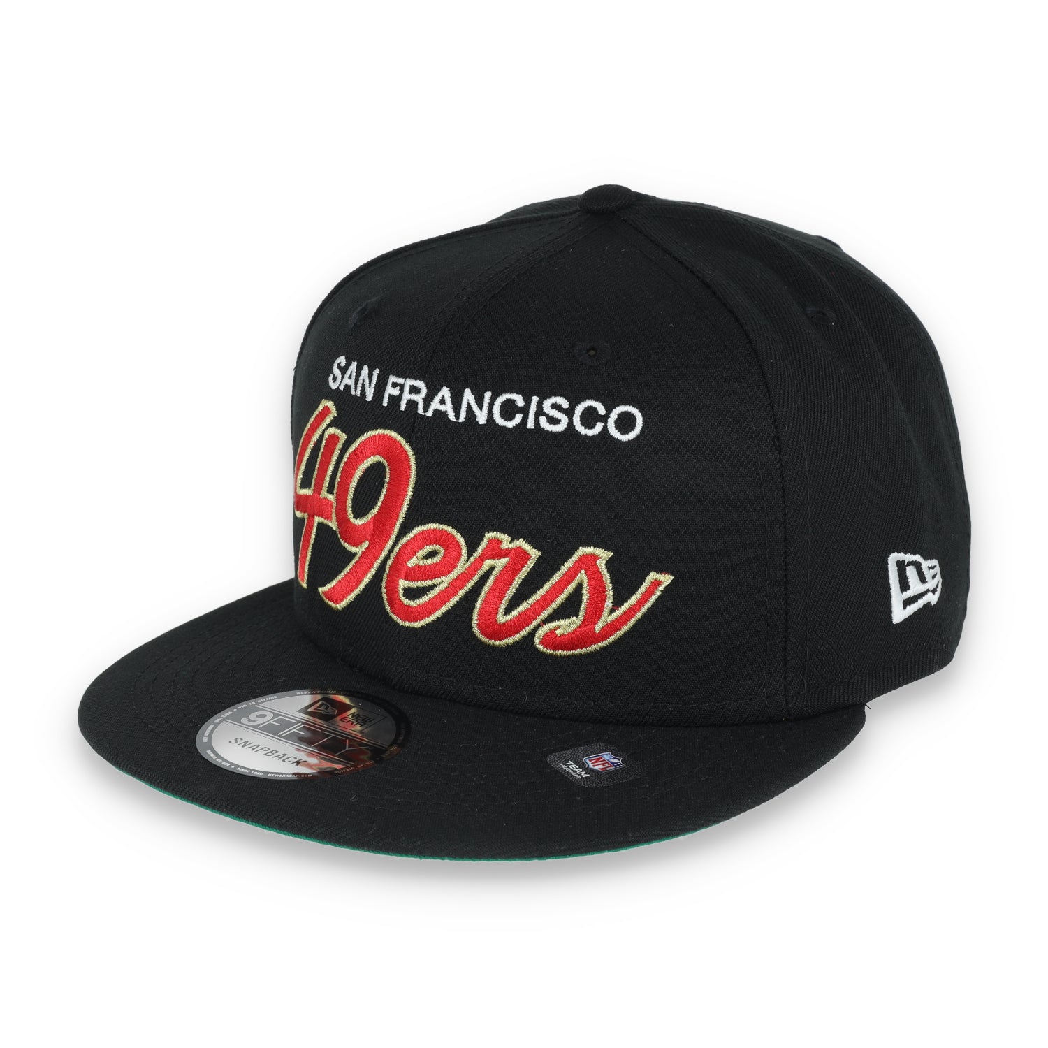 NEW ERA SAN FRANCISCO 49ERS SCRIPT 9FIFTY SNAPBACK-BLACK