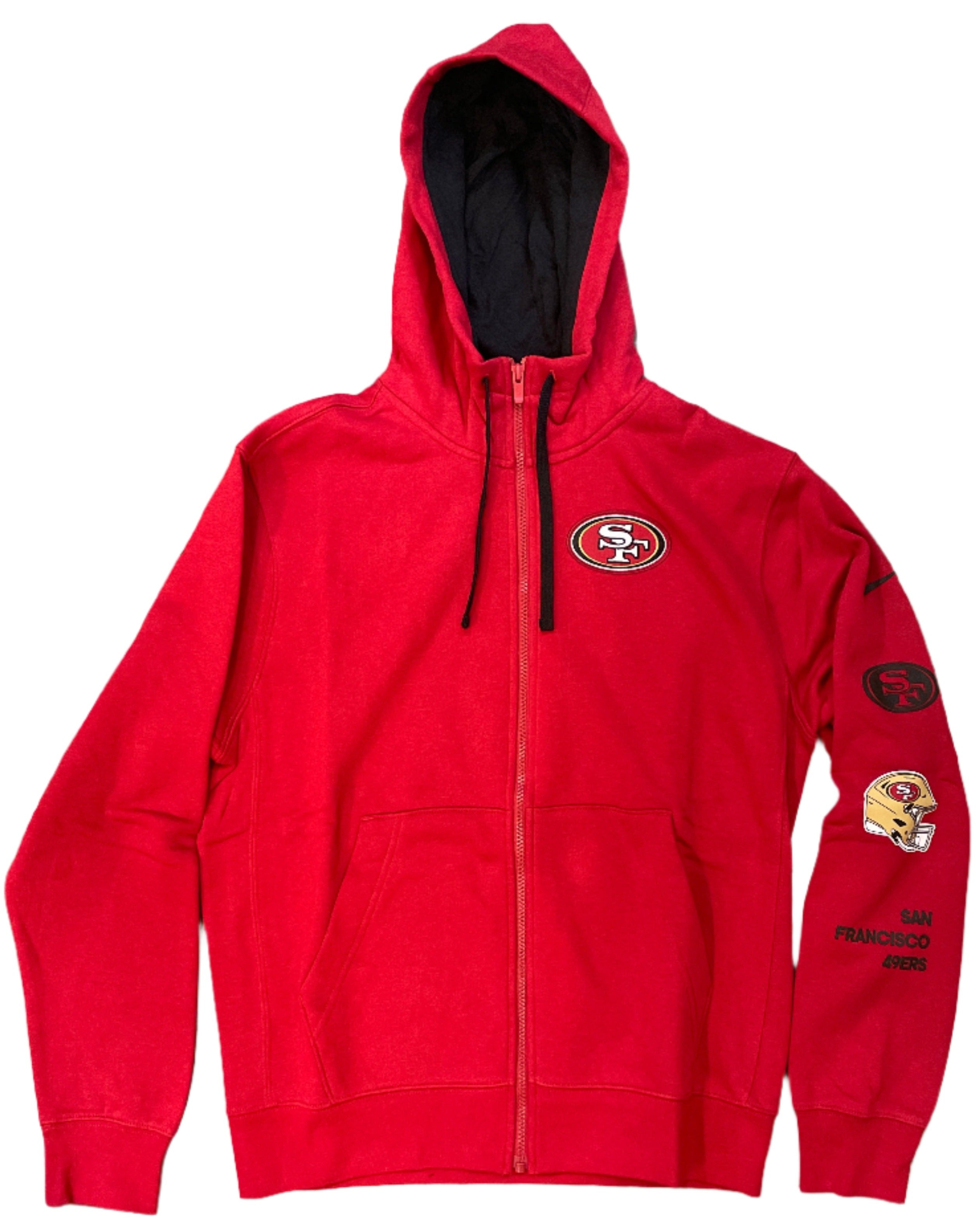 Nike Men's San Francisco 49ers  Full-Zip Hoodie-Scarlet