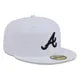New Era Atlanta Braves 59Fifty Color Basic Fitted - White/Black