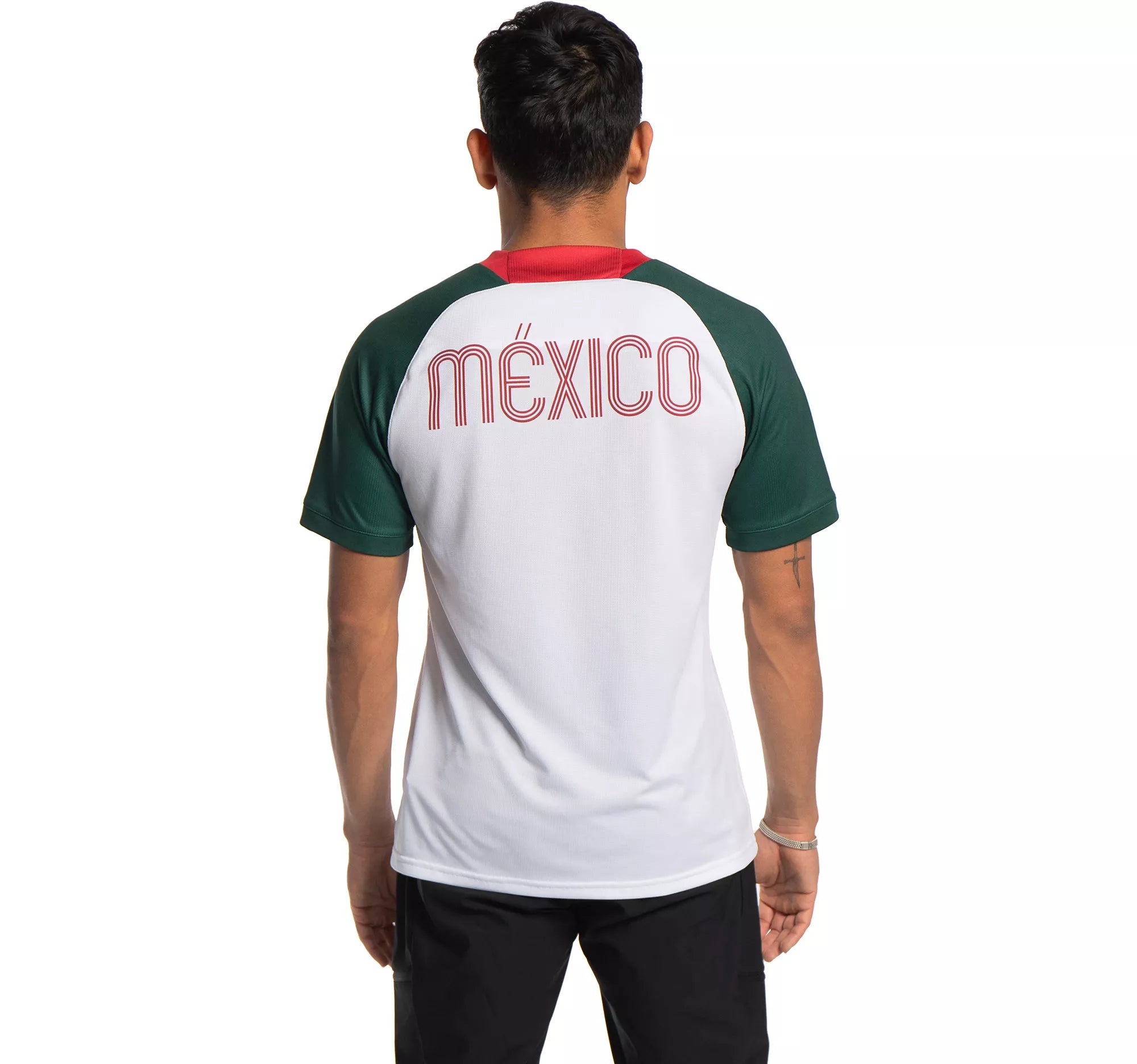 Charly Men's Mexico White Warm-Up Jersey 2024