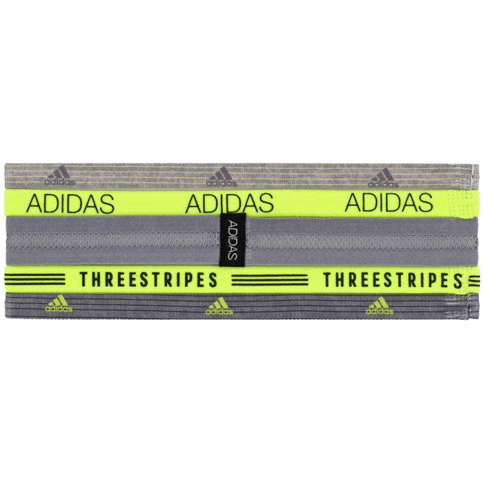 Adidas Women'S HairBand 5 Pack Green And Gray