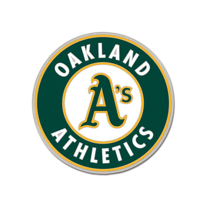 Oakland Athletics Collectors Enamel Pin Jewelry Card